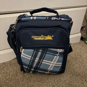 Blue Plaid picnic Bag
